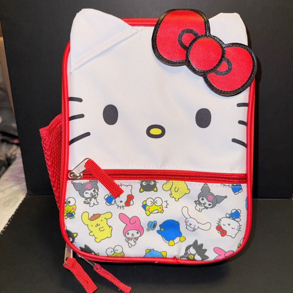 Sanrio Hello Kitty Lunch Bag Kids OS New Insulated 3D Bow